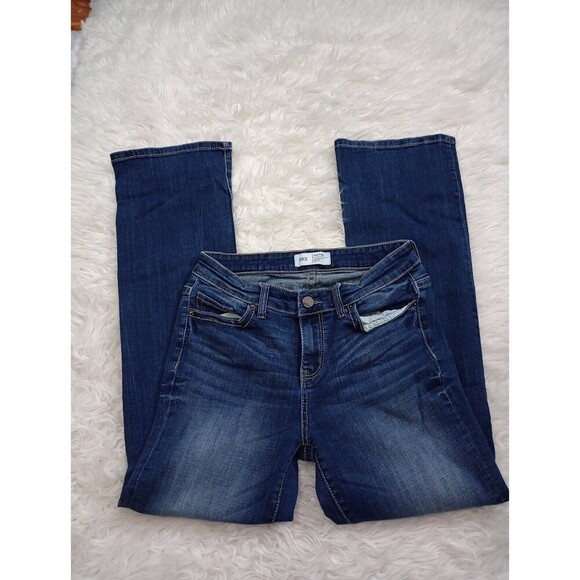 BKE Jeans Womens 27 x 31.5 Payton Universal Fit Mid Rise Straight Denim Pants - Picture 2 of 11